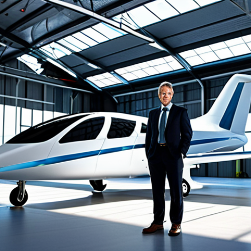 Home 17 A professional engineer in modest, modern work attire, standing confidently beside a sleek, futuristic hybrid-electric aircraft inside a sunlit, state-of-the-art aviation research facility. The aircraft features innovative distributed electric propulsion systems. The atmosphere is clean and high-tech, showcasing the future of sustainable flight. High-resolution photography, professional digital art, realistic rendering, fully clothed, appropriate attire, professional dress, safe for work, appropriate content, perfect anatomy, correct proportions, natural pose, well-formed hands, proper finger count, natural body proportions, professional, family-friendly.