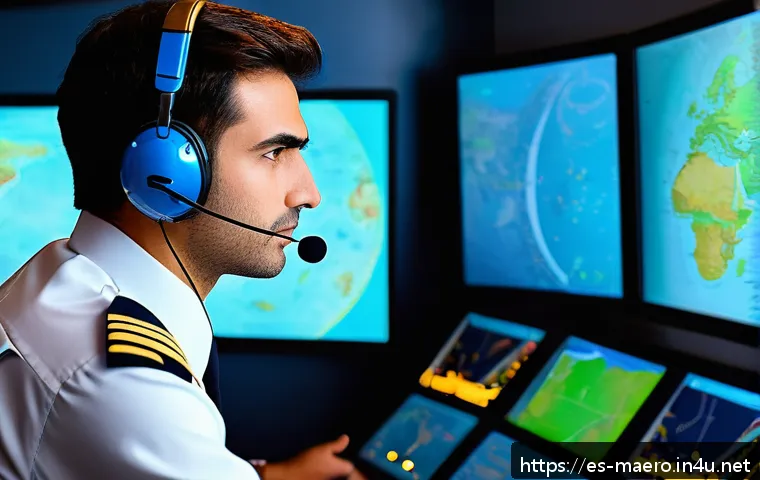 항공사 자격증 - A professional pilot in a modern flight school classroom, wearing a certified aviation uniform and h...