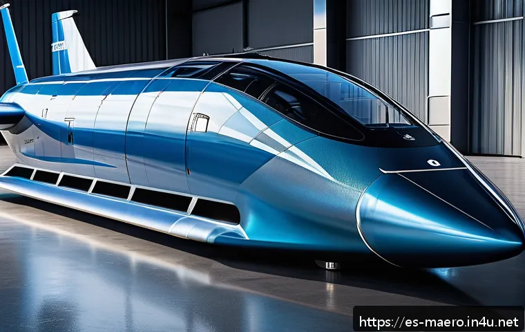항공기 구조 설계 - A futuristic aircraft fuselage made from advanced carbon fiber composites and reinforced polymers, s...